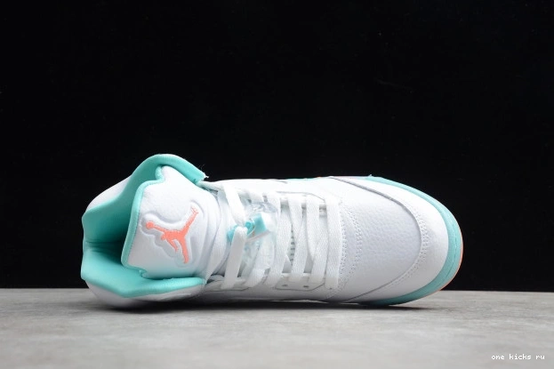 Cheap 5 Air GS 440892-100 Jordan Aqua Light 0521